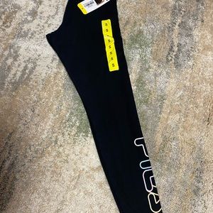 NEW! Women’s Fila workout yoga leggings black with logo